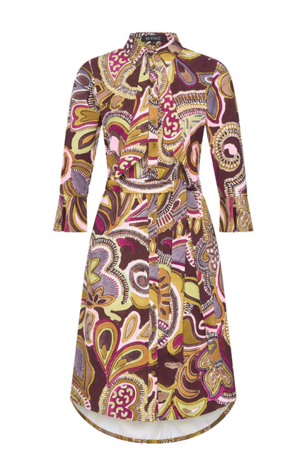 Travel Jurk Bow Big Paisley Print Multicolour 202708