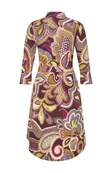 Travel Jurk Bow Big Paisley Print Multicolour 202708