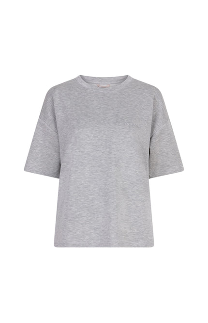 T-shirt Oversized Modal Light Grey Melange F25.05505