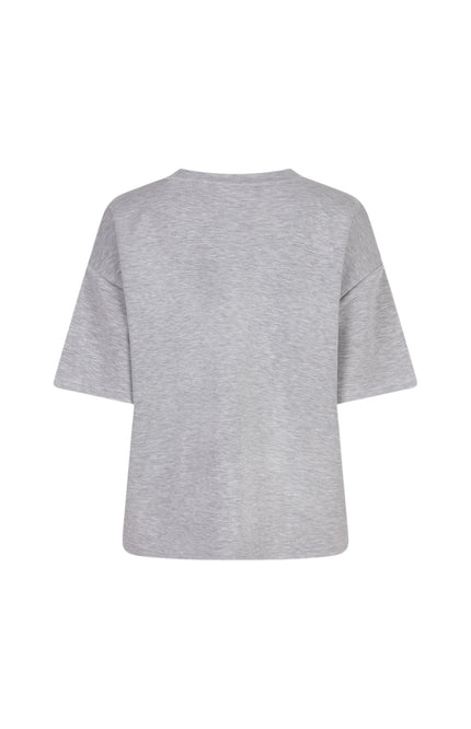 T-shirt Oversized Modal Light Grey Melange F25.05505