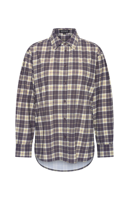 Travel Blouse Light Autumn Check Print Winter Pear 202863