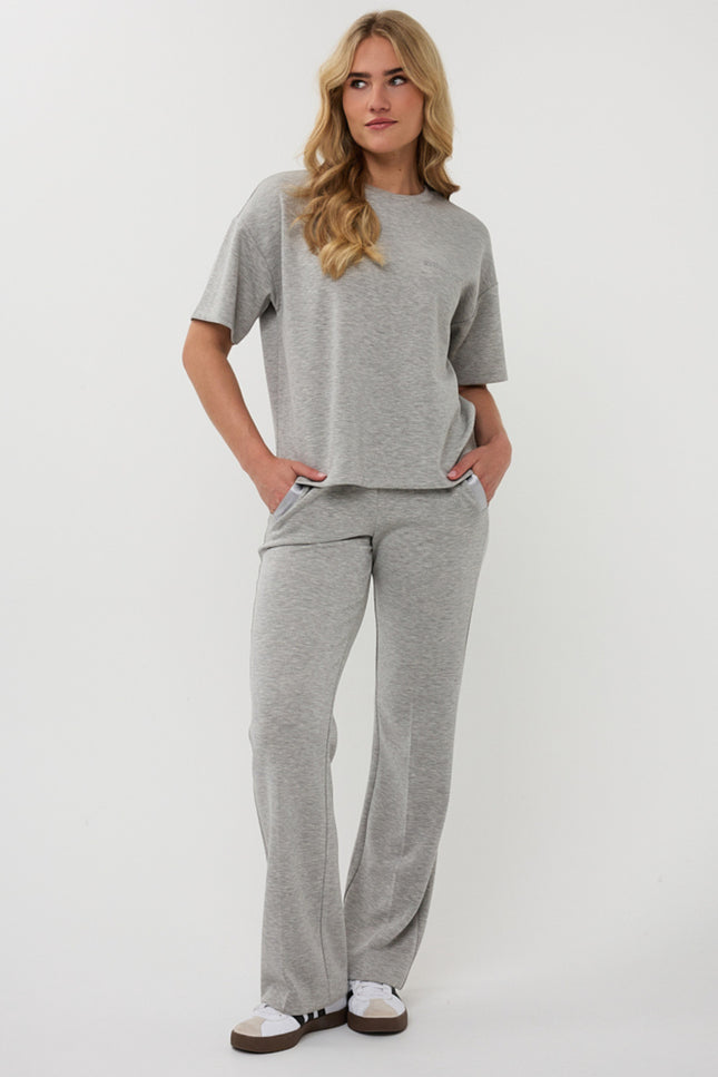 Broek Wide Modal Light Grey Melange F25.05506