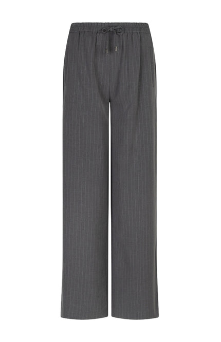 Broek Drawstrings Pinstripe Grey Melange F25.10548