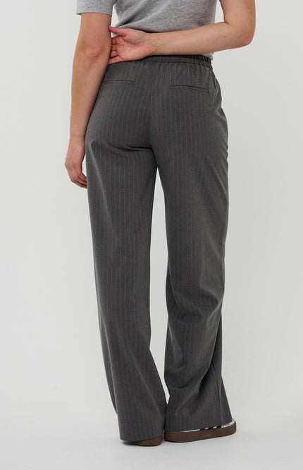Broek Drawstrings Pinstripe Grey Melange F25.10548