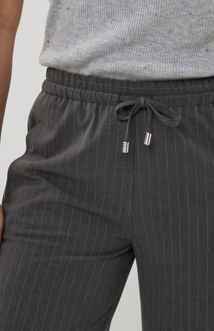 Broek Drawstrings Pinstripe Grey Melange F25.10548