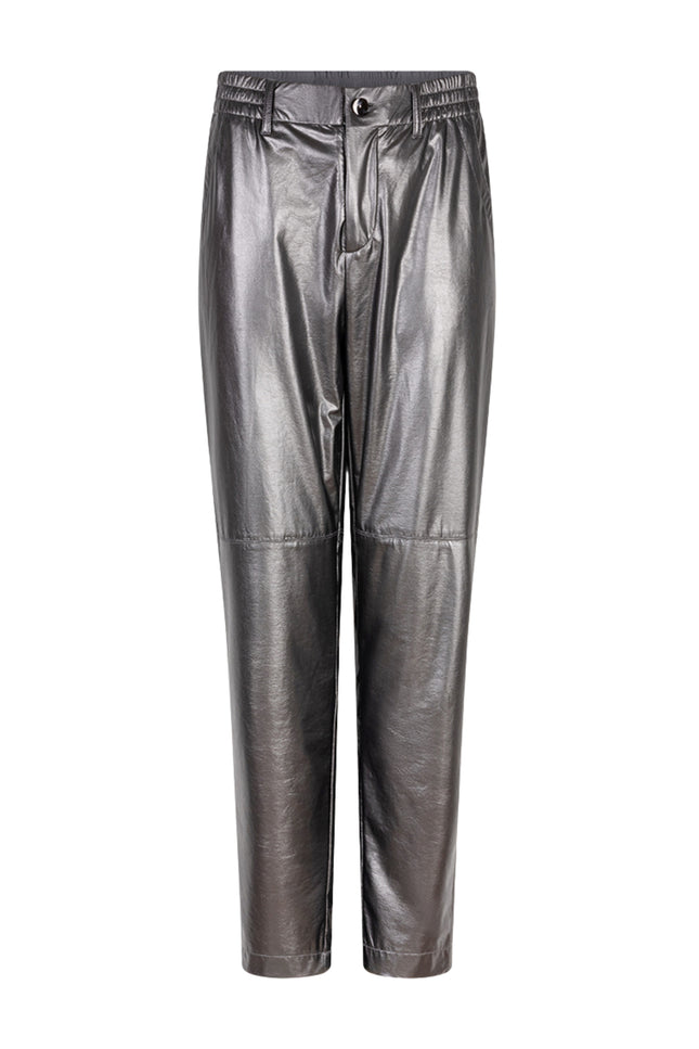 Broek Metallic PU Grey F25.11500