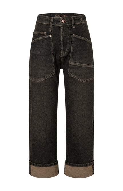 Jeans Baggy Brown Tinted Black Wash 2321-D958