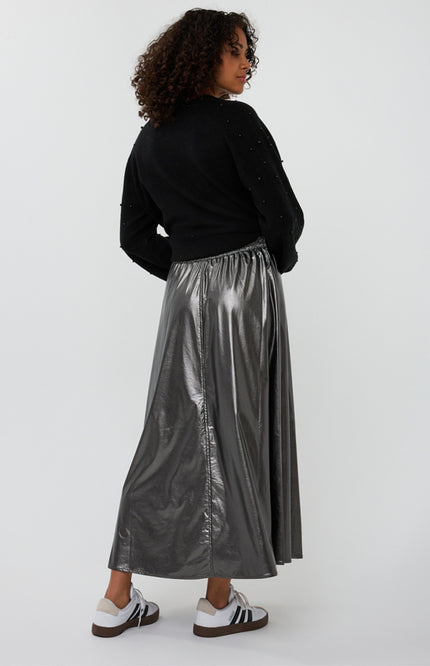 Rok Long Metallic PU Grey F25.11502