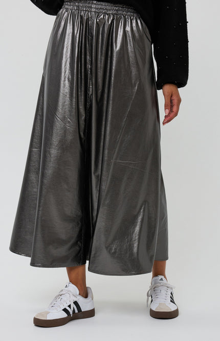 Rok Long Metallic PU Grey F25.11502