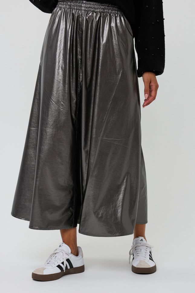 Rok Long Metallic PU Grey F25.11502