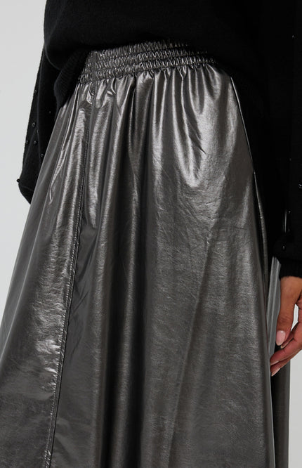 Rok Long Metallic PU Grey F25.11502