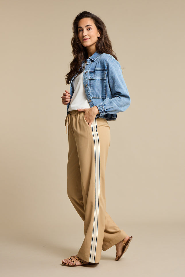 Red Button Jacket Juno Denim Light Stone SRB4868 Stretchshop.nl