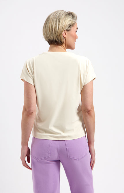 Lady Day Travel Top Lillian Cream L24.375.3115 Stretchshop.nl