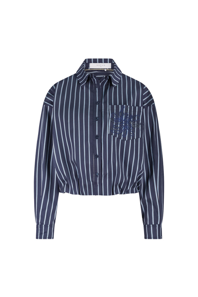 Blouse Ariana Stripe Navy Ice NKF02071