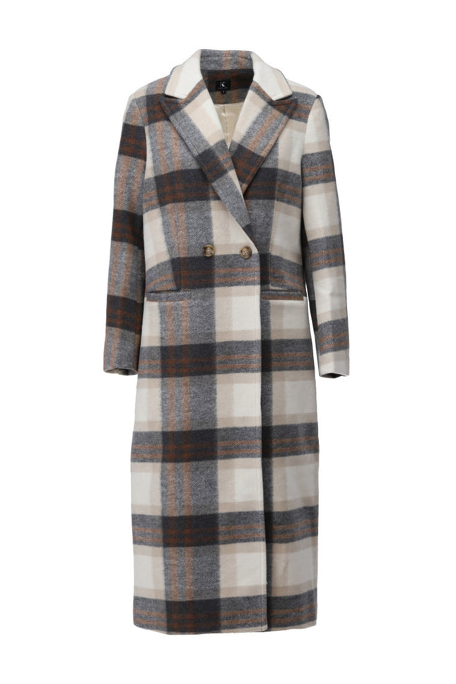 Coat Tartan Brown B908