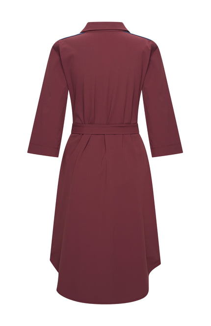 Travel Jurk Tape Burgundy 202665