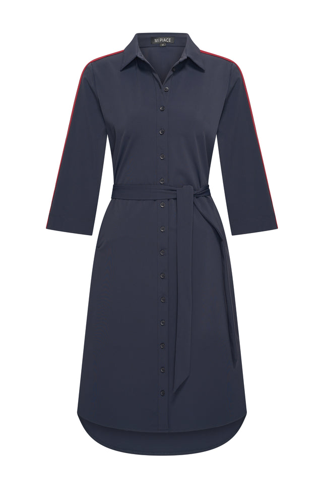 Travel Jurk Tape Navy 202665