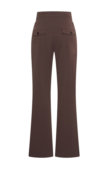 Heavy Travel Broek Flared Espresso 202136