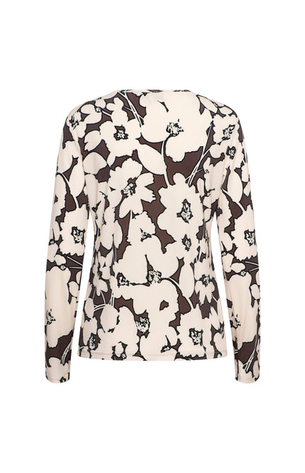 Top Vigo Big Flower Chocolate Multi TO313