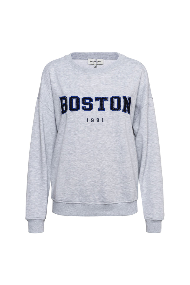 Trui Boston Grey Melange SW125