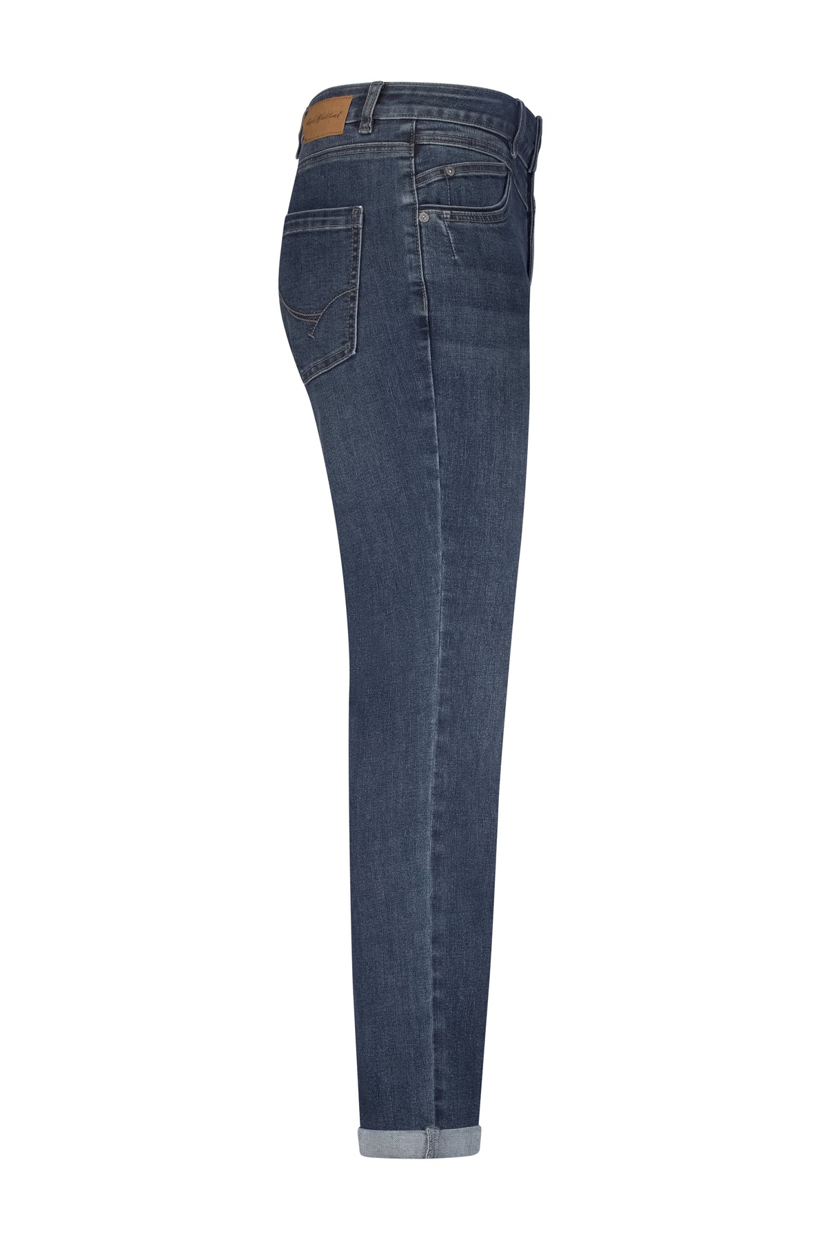 Grijze en blauwe denim broek van Red Button, model Camilla, met een casual pasvorm en stijlvolle uitstraling.