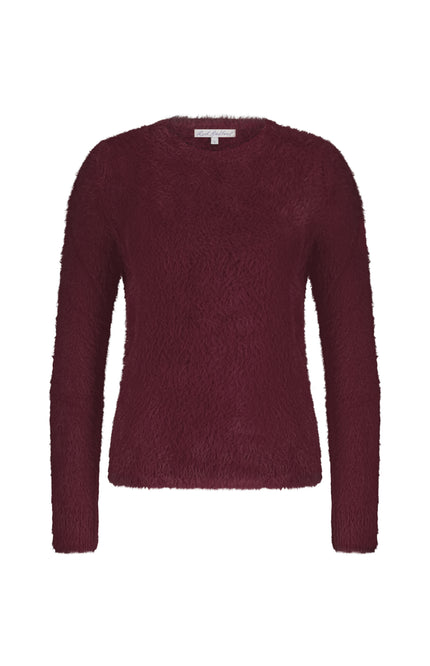 Top Fuzzy Puff Sleeve Ruby SRB4640