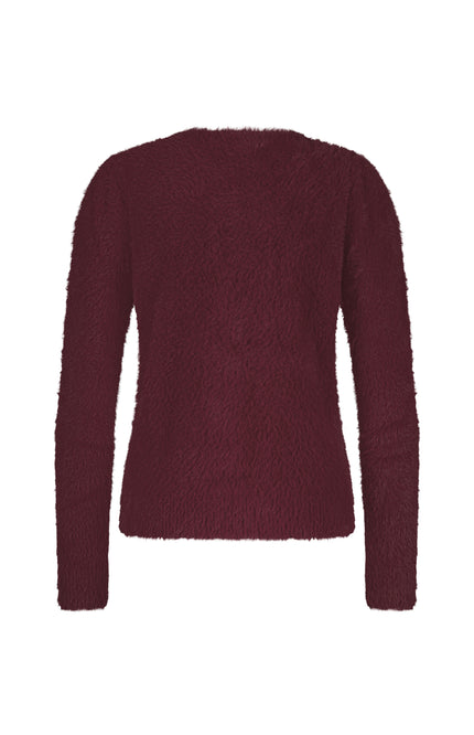 Top Fuzzy Puff Sleeve Ruby SRB4640