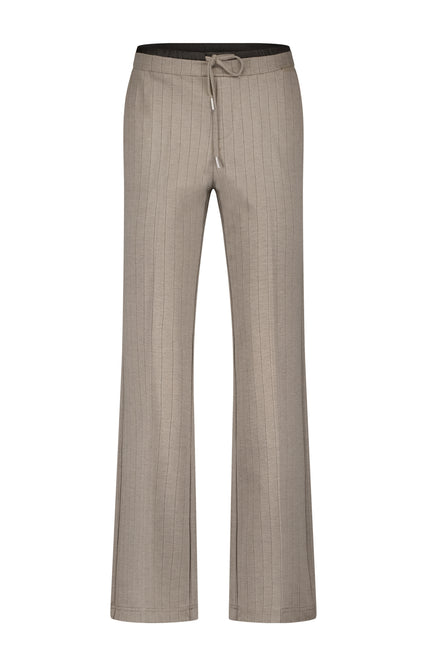 Broek Colette Punta Pinstripe Sporty Warm Taupe SRB4722 L32