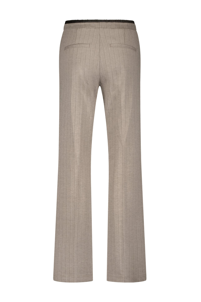 Broek Colette Punta Pinstripe Sporty Warm Taupe SRB4722 L32