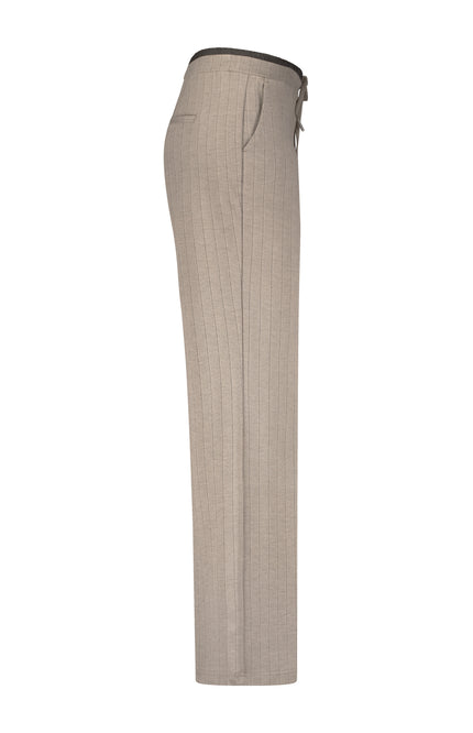 Broek Colette Punta Pinstripe Sporty Warm Taupe SRB4722 L32