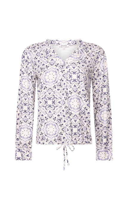 Blouse Tessa Offwhite Blue 254