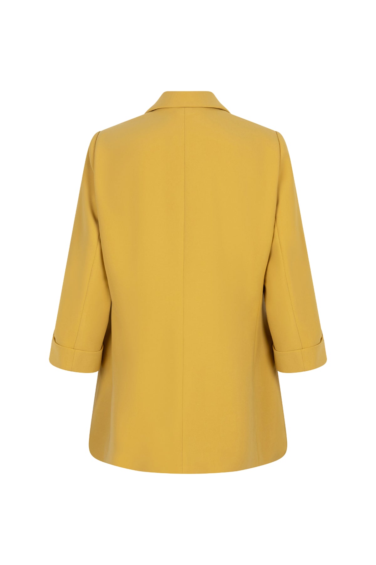 Groene olijvekleurige blazer van EsQualo, Turn Up City collectie, met getailleerde pasvorm en stijlvolle details.