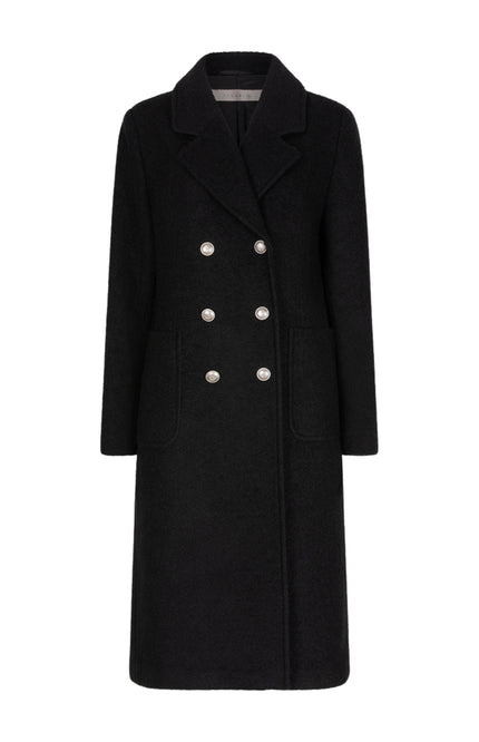 Jas Double Breasted Boucle Black F25.37510