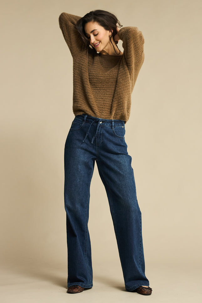 Broek Colette Denim Sparkle Dark Blue SRB4598 L32