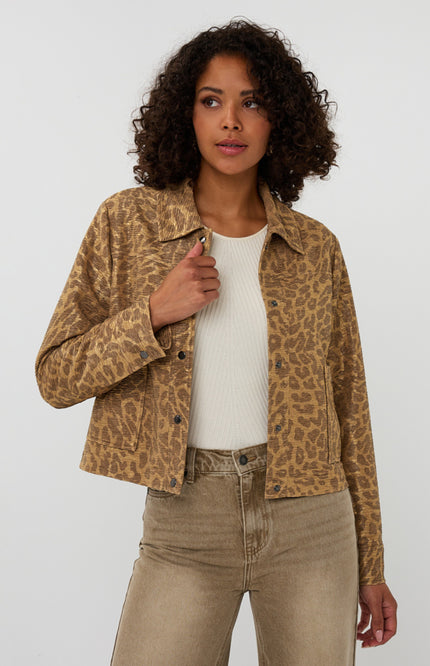 Jacket Leopard Golden Olive F25.19513