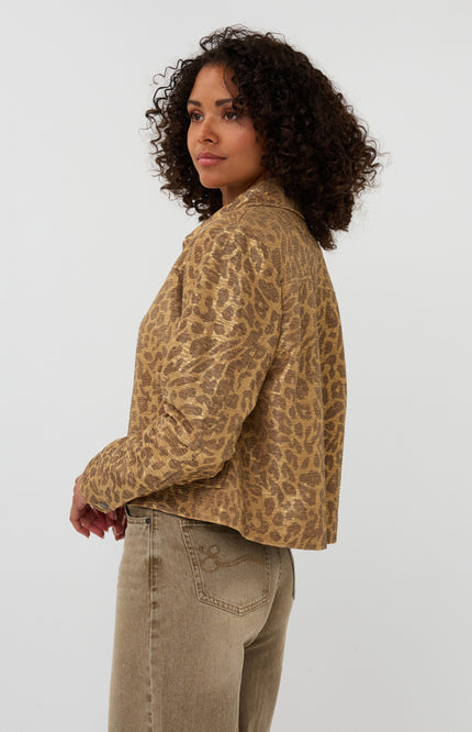 Jacket Leopard Golden Olive F25.19513