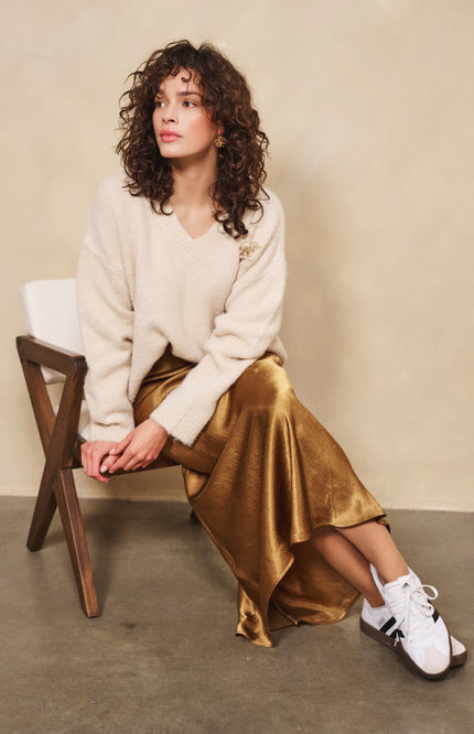 Rok Long Acetate Golden Olive F25.15515