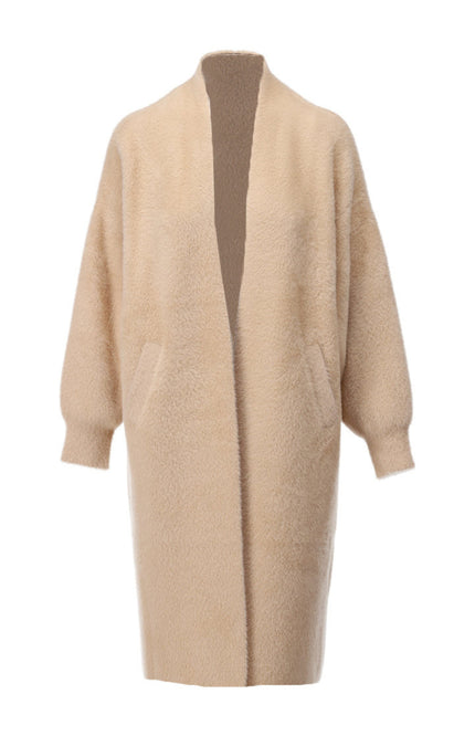 Vest Lang Met Wijde Mouwen Latte B819