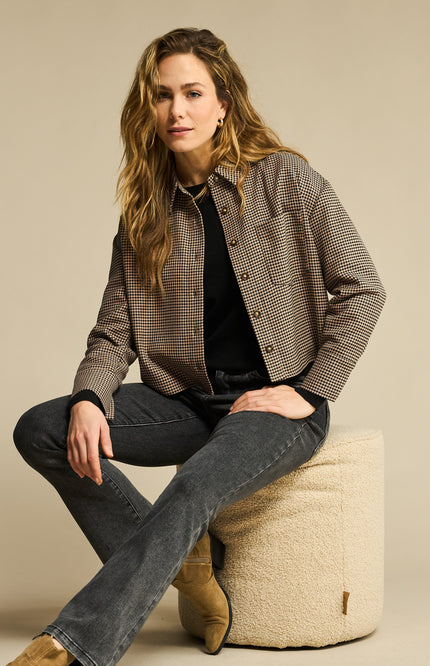 Jacket Pied de Poule Black Latte SRB4715