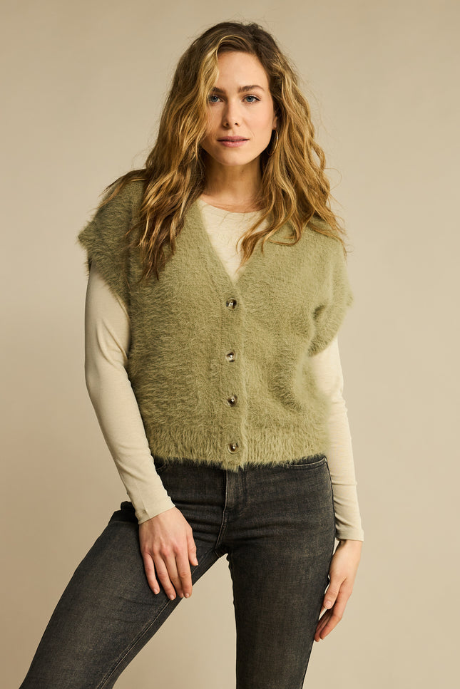 Vest Fuzzy Olive SRB4672