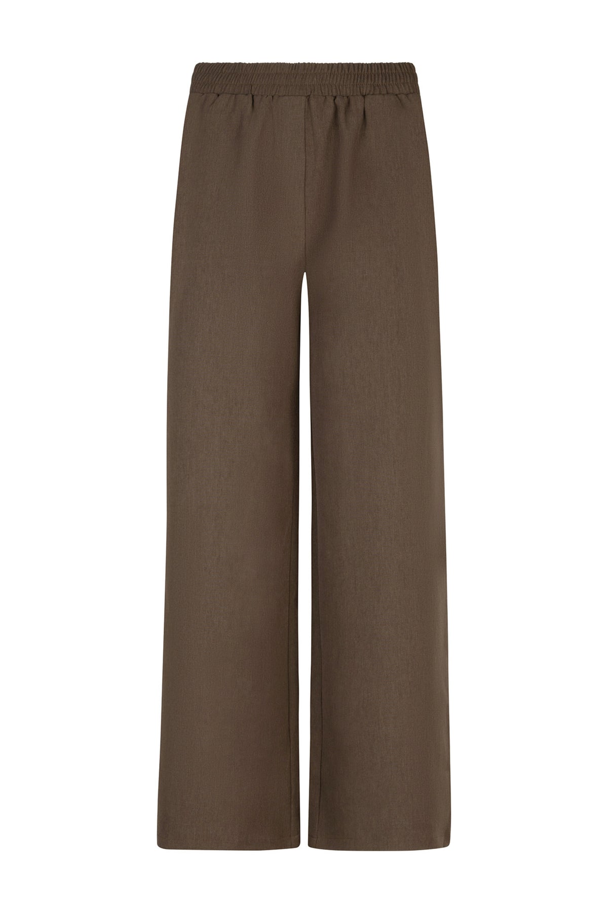 Ydence Yade Mud broek met rechte pasvorm en elastische taille, donkergrijs, geschikt voor casual en outdoor outfits