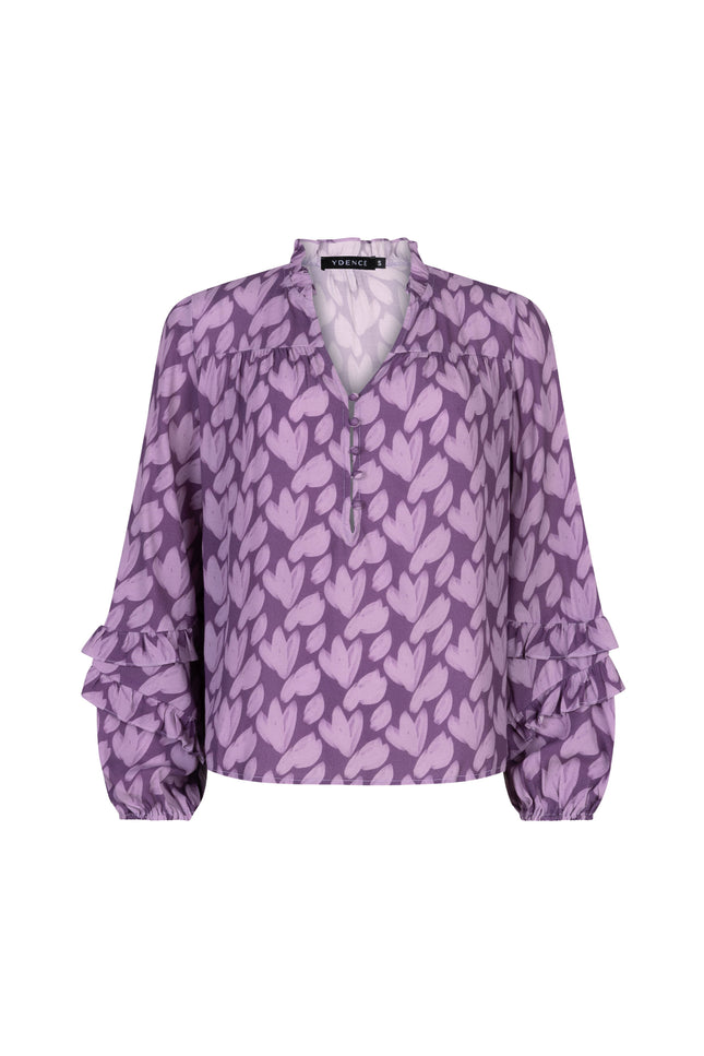 Blouse Ellie Purple Flower