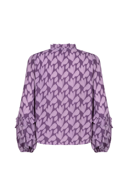 Blouse Ellie Purple Flower