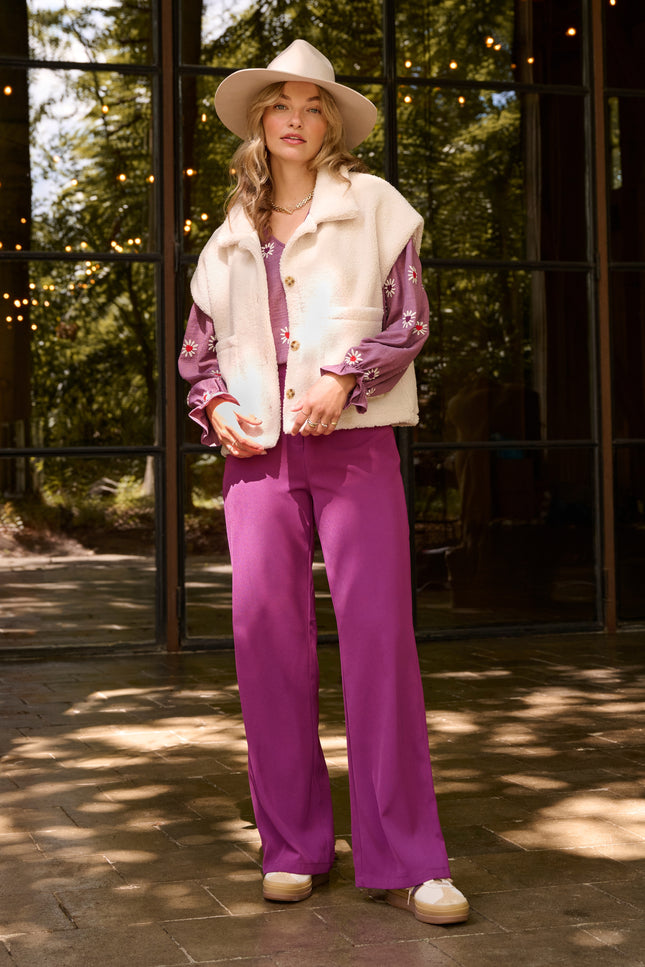 Broek Solange Fuchsia Purple