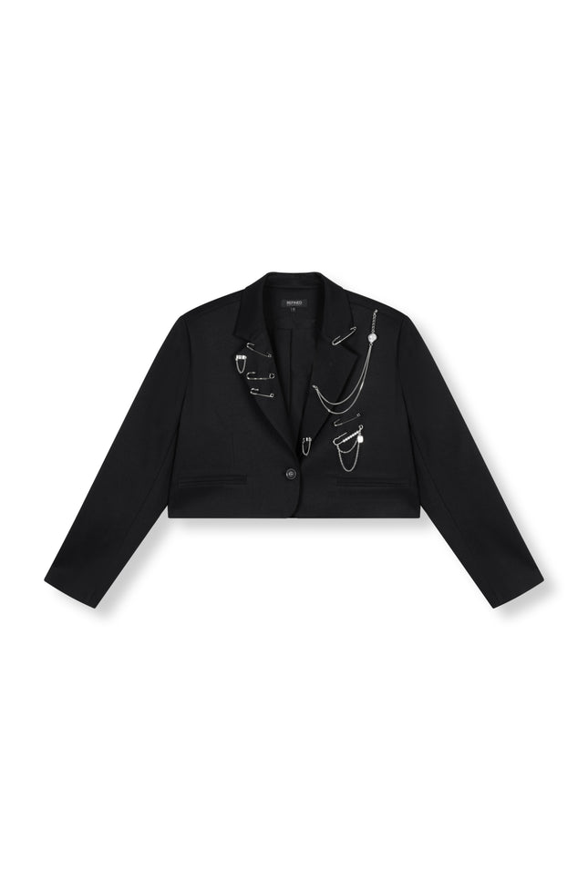 Refined Department Blazer Niv Black R2509449788 Stretchshop.nl
