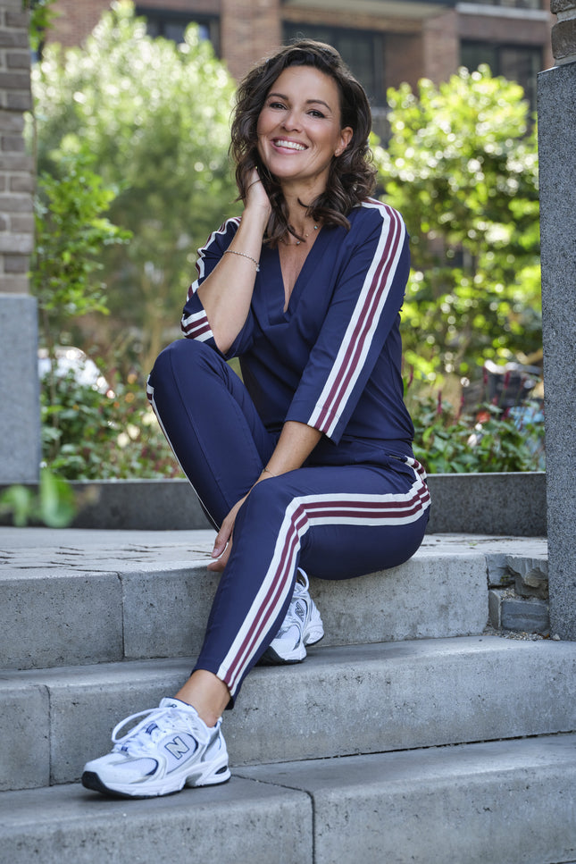 Travel Broek Tape Navy 202669