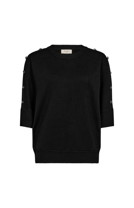 Freequent Trui Fqani Black 206784 Stretchshop.nl