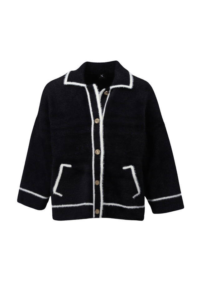 Vest Met Knopen Black B846