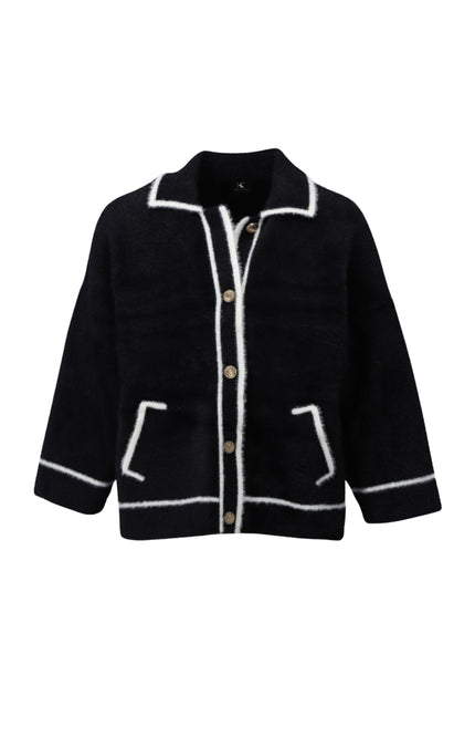 Vest Met Knopen Black B846