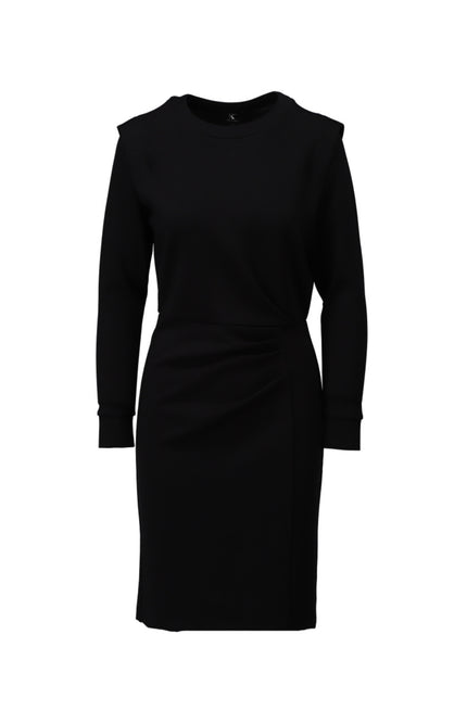 Jurk Met Plooitjes Black B633